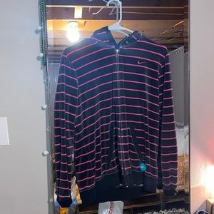 Full zip striped jacket